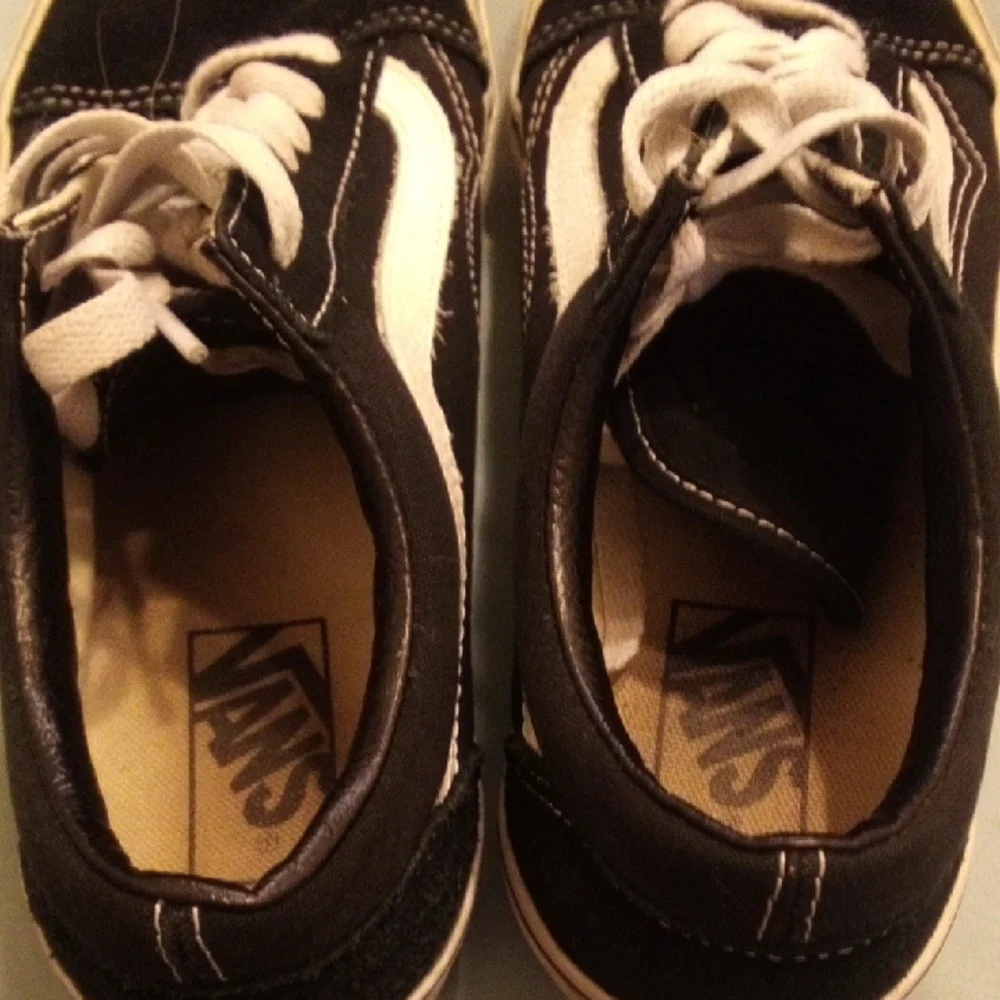 Vans Kids Black and White Sneakers